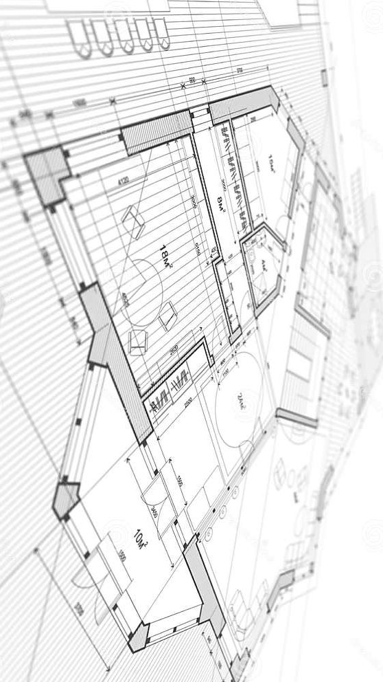 Plan architectural technique détaillé pour dossier de permis ou exécution